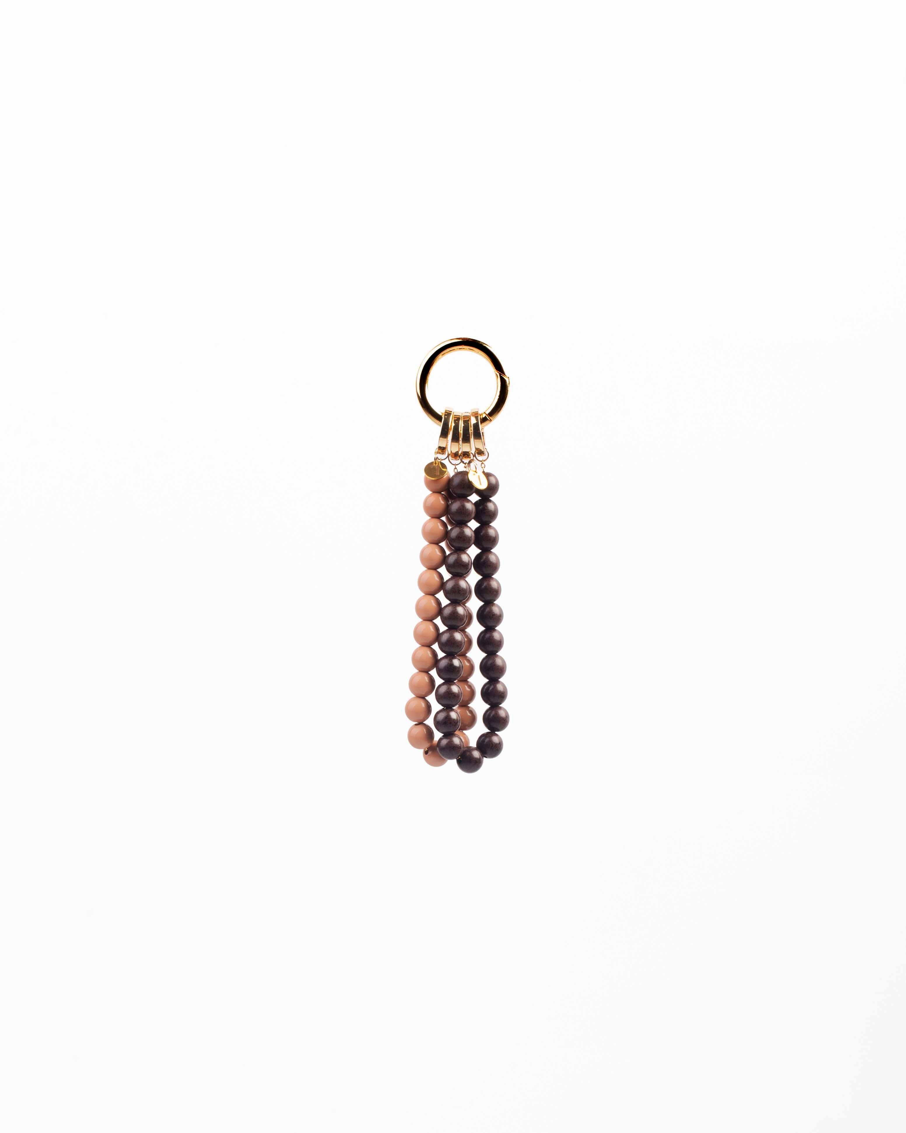 PORTACHIAVI- Mini Marrone e Cipria